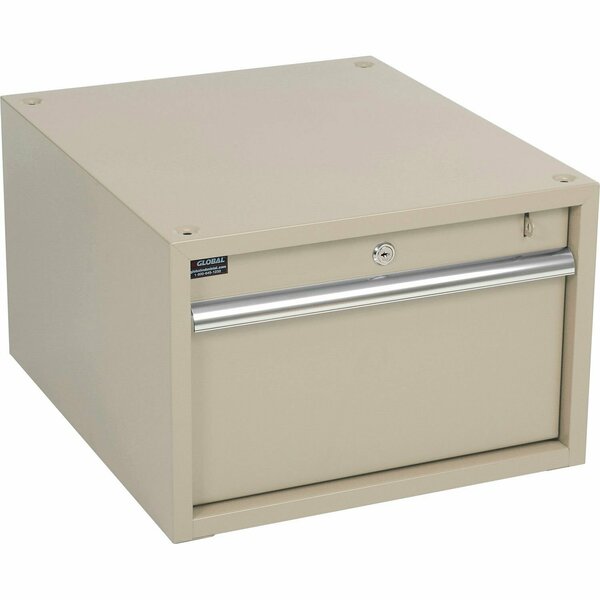 Global Industrial Steel Drawer W/ 150 Lbs Capacity, 17-1/4inW x 20inD, Tan 606958TN